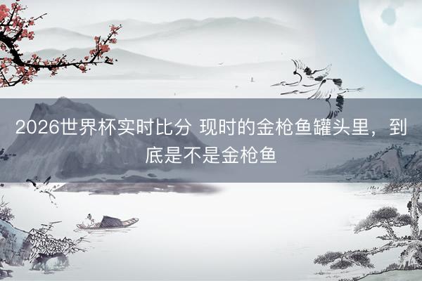2026世界杯实时比分 现时的金枪鱼罐头里,到底是不是金枪鱼
